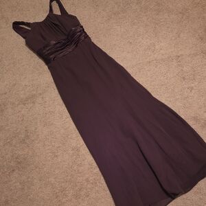 David's Bridal Long Brown Dress